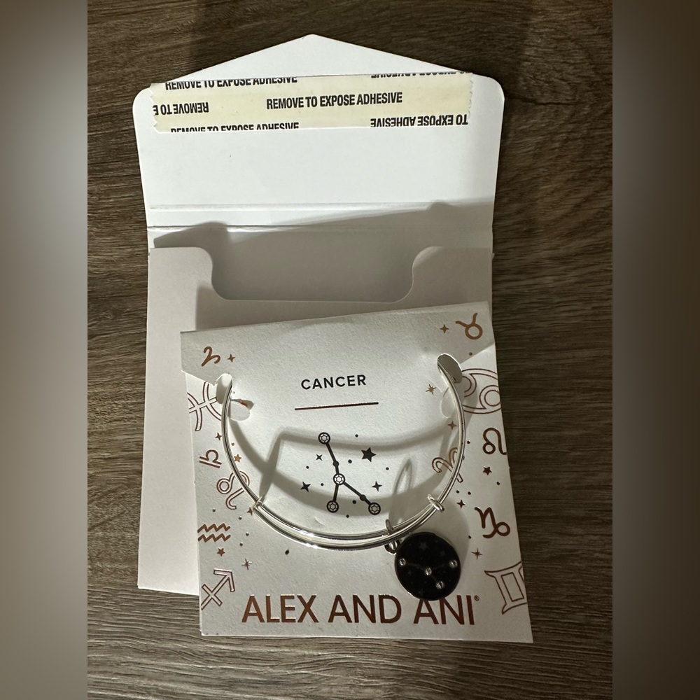 Alex and Ani Cancer zodiac charm bangle